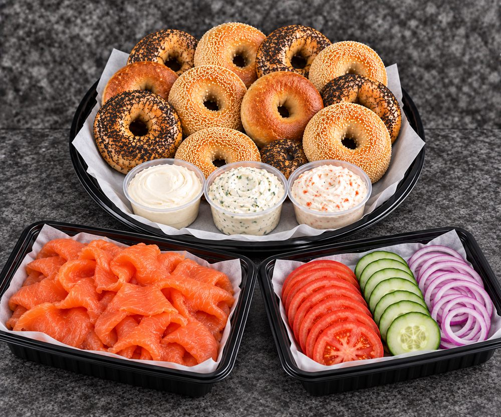 Smoked salmon platter