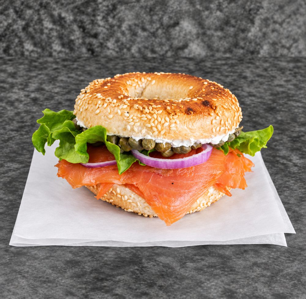 Bagel sandwiches
